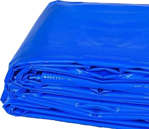 Vista 10 de Lona resistente, lona 100% impermeable de vinilo de PVC de 12 mil de grosor para camping, cubierta protectora gruesa multiusos, a prueba de clima