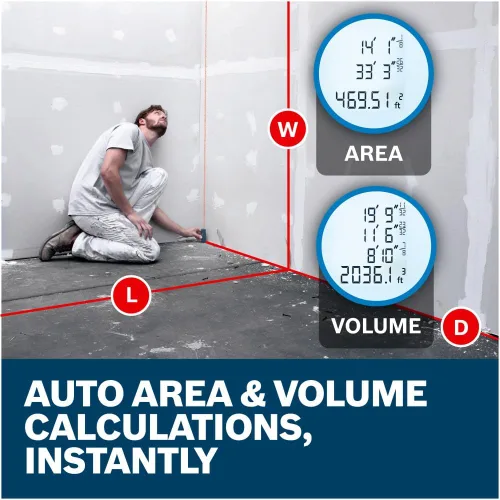 Vista 4 de Bosch Medidor láser GLM165-40 Blaze™ Pro de 165 pies