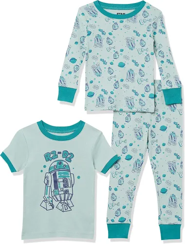 Vista 9 de Amazon Essentials Conjunto de pijama de algodón ajustado para niños