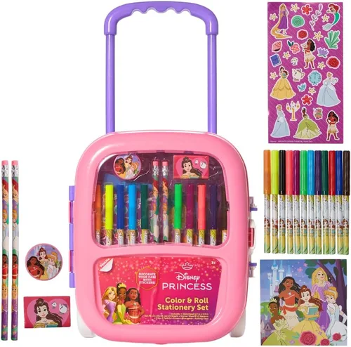 Vista 12 de Juego de Colorear y Enrollar de Barbie con Estuche de Transporte, Pegatinas y Suministros Artísticos