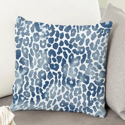 Vista 103 de Funda de cojín decorativa con estampado de guepardo verde peridoto para sofá, funda de almohada verde crema con estampado de leopardo con A-16