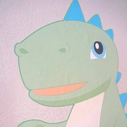 Vista 3 de Calcomanía de Lil 'dinosaurio Dino – Juego de calcomanía decorativo para pared por chromantics