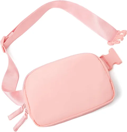 Vista 21 de Riñonera para mujer, con cremallera bidireccional, riñonera de moda para todas partes con correa ajustable, regalos para adolescentes, niñas Beige
