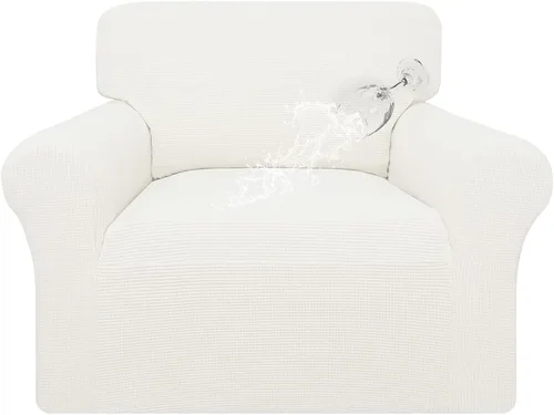 Vista 50 de Easy-Going - Funda para sofá 100% impermeable de ambos lados, funda de jacquard elástica, protector de muebles a prueba de derrames, para niños