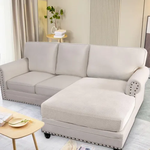 Vista 581 de H.VERSAILTEX Fundas de Cojín de Asiento Individuales Super Elásticas Fundas de Sofá Fundas de Cojín de Sofá Fundas Deslizables Juegos Tela de Sarga