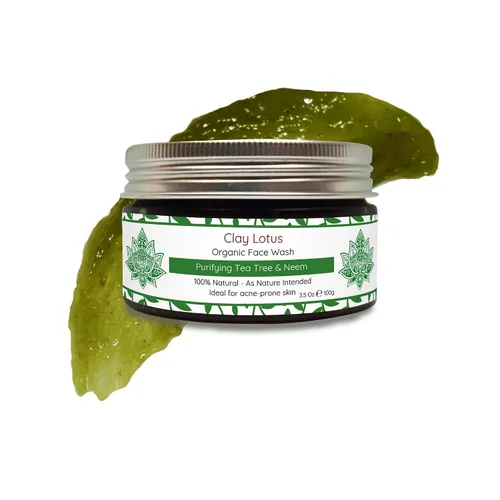 Vista 2 de Jabón facial orgánico, propenso al acné, limpiador de piel grasa con aceite de árbol de té y neem. Ingredientes totalmente naturales para manchas