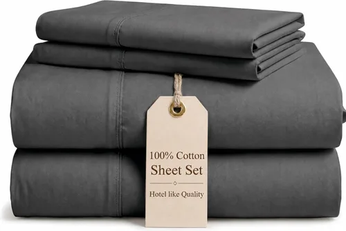 Vista 21 de Good Sleep Bedding Sábanas tamaño individual XL, juego de sábanas de 4 piezas, 800 hilos, suaves, duraderas, extra largas, bolsillo profundo de 16