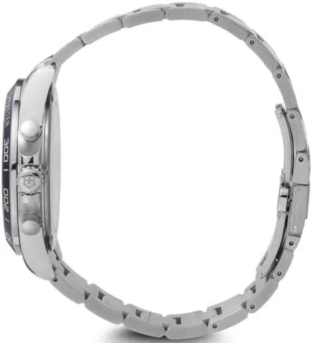 Vista 3 de Victorinox Fieldforce Cronógrafo con esfera azul y pulsera de acero inoxidable plateado Cronógrafo