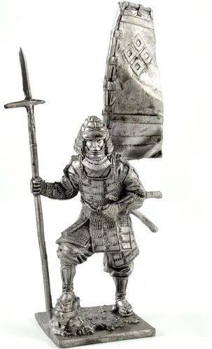 Vista 5 de General chino, dinastía Han. Escultura de metal. Colección 2.126 in (escala 1/32) Figura miniatura. Soldados de juguete de lata