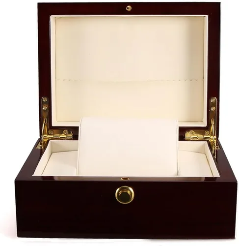 Vista 2 de Jewelry Boxes 7.08 Inch Retro Jewelry Box Storage Box Cosmetic Box Ring Earring Necklace Bracelet Watch Small Jewelry Storage Box Wooden Jewelry Box