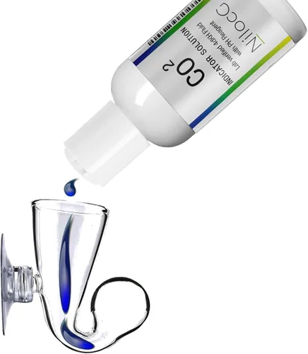Vista 5 de NilocG Aquatics Glass CO2 - Kit de monitor de CO2 para tanque de acuario - Funcional y confiable - Verificador de gotas transparente, solución