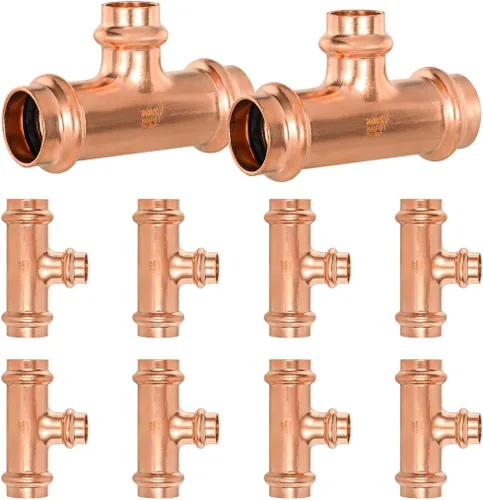 Vista 11 de Copper Pro - Juego de 15 accesorios de prensa de cobre para fontanería resistentes de 1/2 pulgada