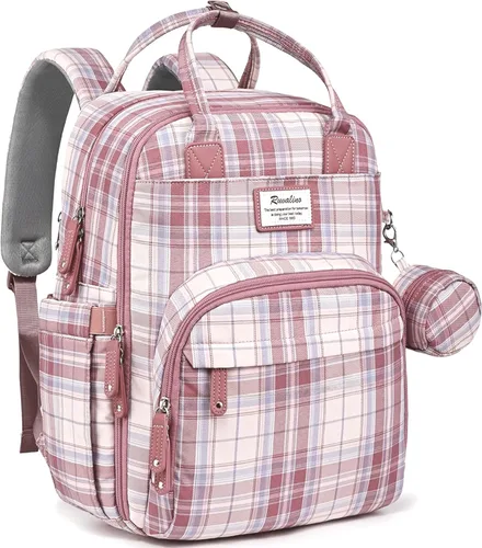 Vista 30 de RUVALINO Mochila para Pañales - Bolsa de Bebé Expandible con hasta 50% Más de Capacidad - Bolsa de Artículos Esenciales para Bebé con Cambiador