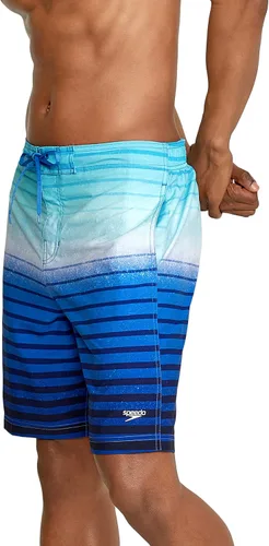 Vista 3 de Speedo Traje de baño para hombre, longitud hasta la rodilla, con rayas, Bondi