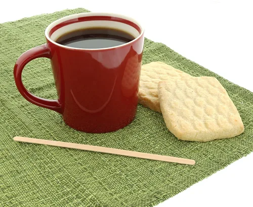 Vista 2 de Royal Agitadores de café de madera de 7.5 pulgadas, caja de 5000