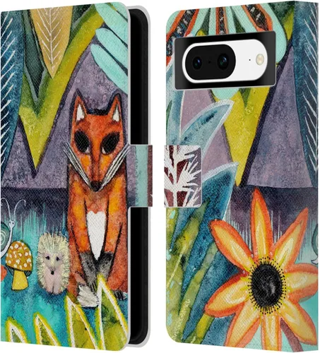 Vista 14 de Head Case Designs Wyanne Quiet Creative Animals 2 - Funda de piel con licencia oficial para Google Pixel 8 Silencioso creativo