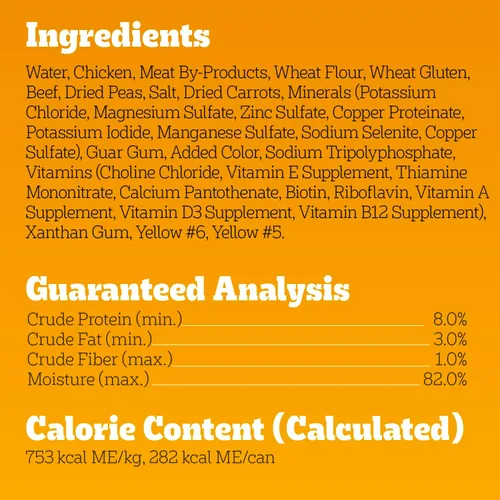 Vista 9 de Alimento húmedo para perros adultos Pedigree, trocittos de carne con salsa 100% complete & balanced, made with real beef, supports lean muscles