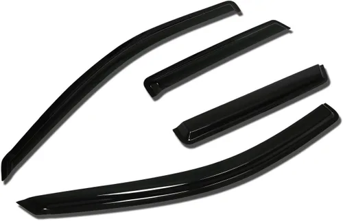 Vista 23 de Auto Dynasty 4 unidades de cinta en la visera de ventilación de ventana, deflector, protector de lluvia compatible con Nissan Maxima 2004-2008