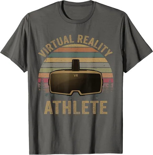 Vista 78 de Virtual Reality Athlete for VR Gamers Camiseta Asphalt Grey