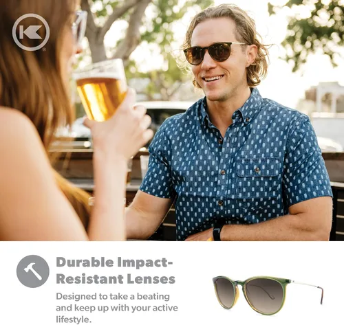 Vista 5 de Knockaround Mary Janes Polarized Sunglasses for Men & Women - Impact Resistant Lenses & Full UV400 Protection