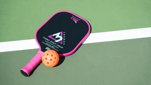 Vista 2 de EPP PowerFoam Core Pickleball Paletas - Diseño de superficie de fibra de carbono premium para un control definitivo