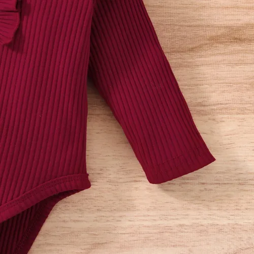 Vista 5 de Conjunto de 2 piezas de Navidad para bebé y niña pequeña para otoño e invierno