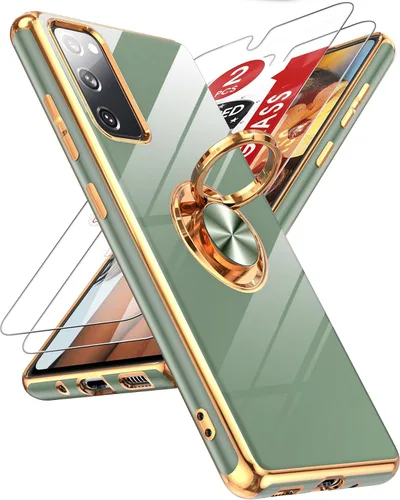 Vista 141 de LeYi Funda para iPhone XR: con Protector de Pantalla de Vidrio Templado [Paquete de 2] Soporte de Anillo Giratorio de 360°, Soporte Magnético