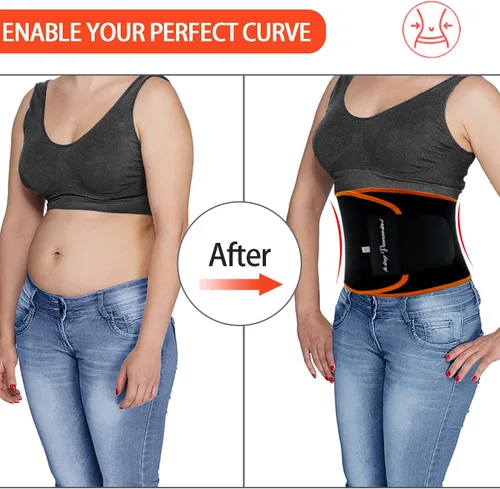 Vista 6 de KingPavonini - Faja reductora de cintura para mujeres y entrenador de cintura para hombres, cinturón de sudor talla grande, actualizado