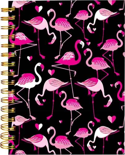 Vista 9 de iampanda Cuaderno de diario en espiral, encuadernación fuerte de doble alambre con papel de primera calidad para niñas y mujeres, 60 hojas A5