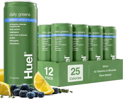 Vista 17 de Huel Daily Greens listas para beber Superfood Super Greens 0.14 oz Fibra