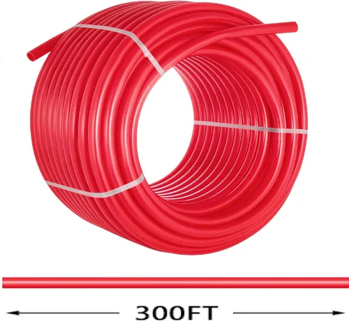 Vista 8 de Happybuy Tubo PEX 1 pulgada, 91 metros Tubo PEX para plomería de agua radiante sin barrera Pex-B?1" Sin barrera/91M/Rojo?