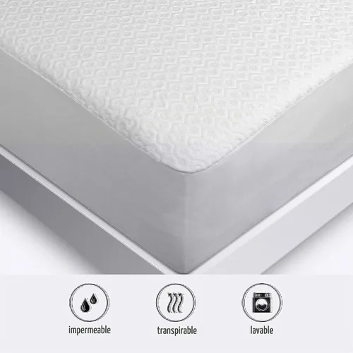 Vista 3 de Bedgear Dri-Tec Protector de colchón impermeable – Funda de colchón refrescante que absorbe la humedad Protector de colchón transpirable sin ruido