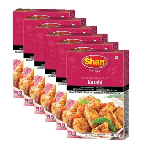 Vista 220 de Shan Chicken 65 - Mezcla de recetas y condimentos de 2.1 oz (60 g) - Polvo de especias para pollo frito picante agridulce - Adecuado