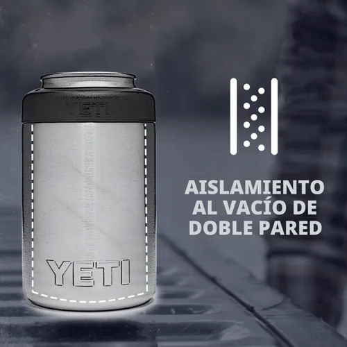 Vista 3 de YETI Rambler Aislador de latas Colster de 12 oz para latas de tamaño estándar, color negro (SIN INSERCIÓN DE LATA)