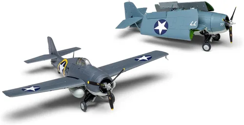 Vista 4 de Airfix Kit de avión modelo de regalo – A02070A F4F-4 Wildcat, kits de modelo de avión de plástico para adultos y niños mayores de 14 años, nivel