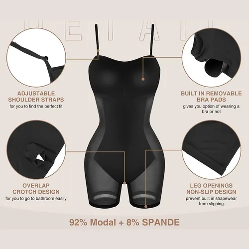 Vista 5 de IN HER PURPOSE Vestido ajustado sin costuras con control de abdomen para mujer, abraza la confianza en cada curva