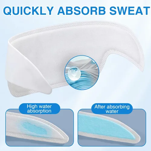 Vista 6 de 60 protectores de cuello para camisas de hombre, protector de camisa desechable, adhesivo contra el sudor