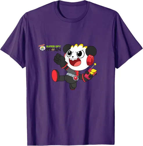 Vista 63 de Ryan's World Super Spy Combo Panda Camiseta, gris, S Asfalto