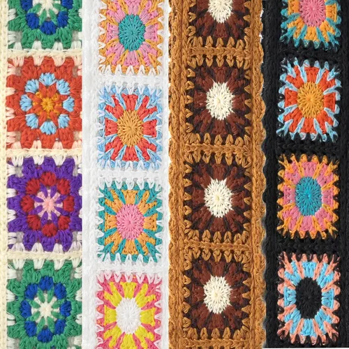 Vista 7 de Correa de repuesto para bolso, correa ancha para el hombro, correas de guitarra ajustables para bolsos de mano, correa de ganchillo para bolsa