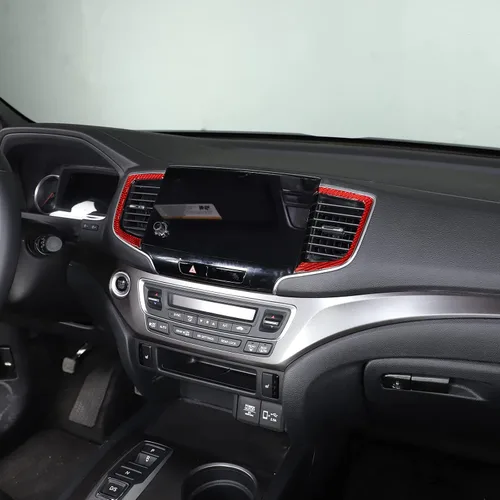 Vista 4 de Marco de ventilación de aire para consola central para Honda Pilot 2019-2022/Ridgeline 2021-2023/Passport 2019-2023, consolas centrales de automóvil