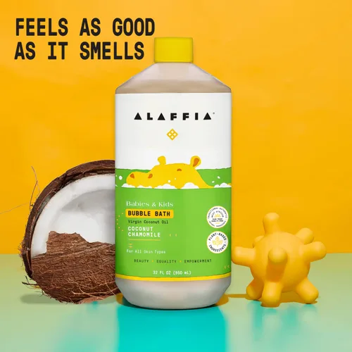 Vista 8 de Alaffia baño de burbujas de coco para bebé