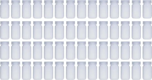 Vista 14 de Botellas de reactivo de 60 ml 2 oz de naturaleza de boca ancha de HDPE con tapas de PP Paquete de 50