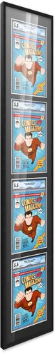 Vista 122 de Poster Palooza Marco de cómics con paspartú para 1 cómic de grado CGC, CBCS o PGX, marco de cómic de bronce para cómic de 8.125 x 13 pulgadas