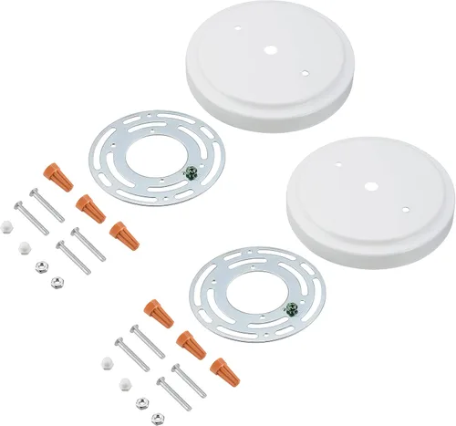 Vista 20 de Aspen Creative 21508-11 - Kit de lámpara de araña de transición y toldo con bucle para cuello, bronce aceitado, diámetro de 5-1/2 pulgadas, orificio