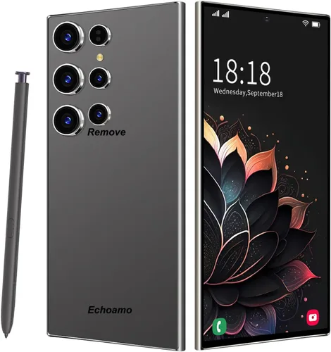 Vista 10 de C24 Ultra desbloqueado teléfono, 256GB+8GB Smartphone herramienta pluma Gris