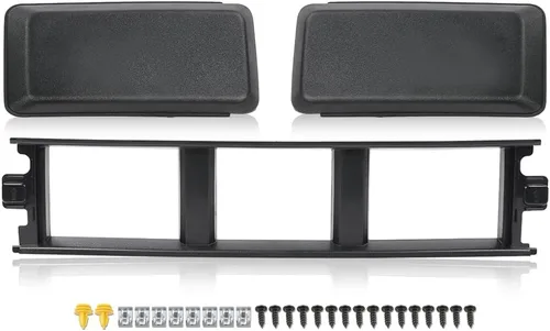 Vista 9 de CHEDA Parrilla Billet Negra de Inserción para Parachoques Compatible con Ford F150 Pickup 2009 2010 2011 2012 2013 2014 (Negro)