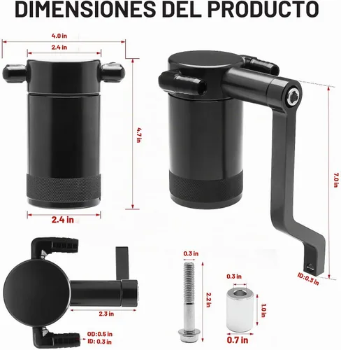 Vista 2 de Kit de lata de aceite Billet de 6.4L con nueva tecnología HEMI Z-Bracket 5.7 compatible con separador de aceite Dodge Charger Challenger Chrysler