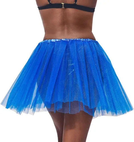 Vista 5 de COSYDAYS Faldas tutú para mujer, tul en capas, tutú para bailar, faldas elásticas para adultos, faldas tutú para mujeres y niñas