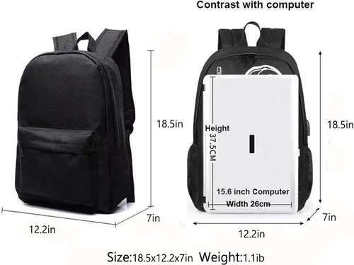 Vista 2 de Duuloon Mochila casual de estrellas de fútbol Kylian Mbappe&Messi y Neymar para estudiantes, mochila gráfica PSG para adolescentes, Azul