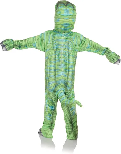 Vista 2 de UNDERWRAPS Disfraz unisex para niños con estampado T-rex verde